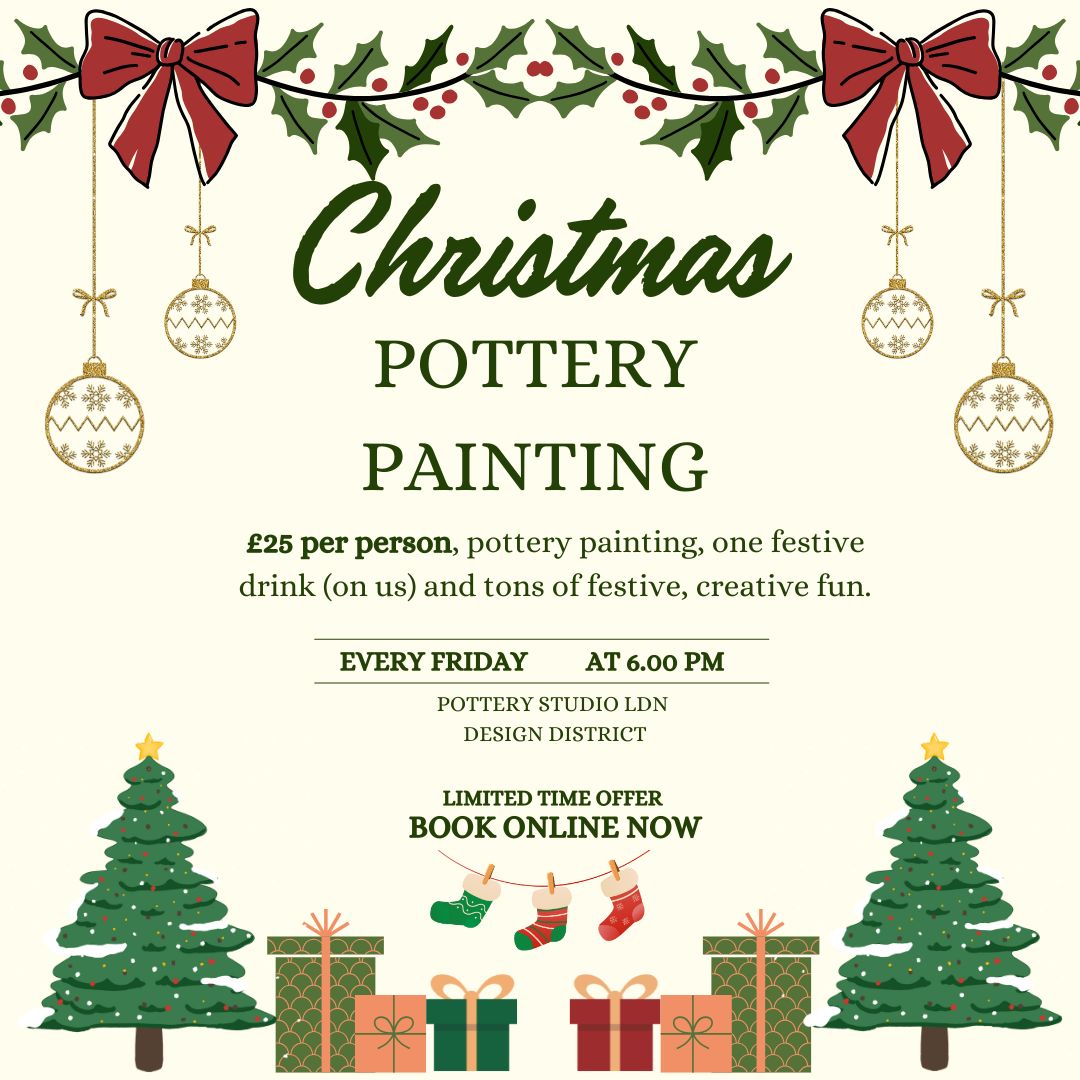 Christmas Pottery Painting