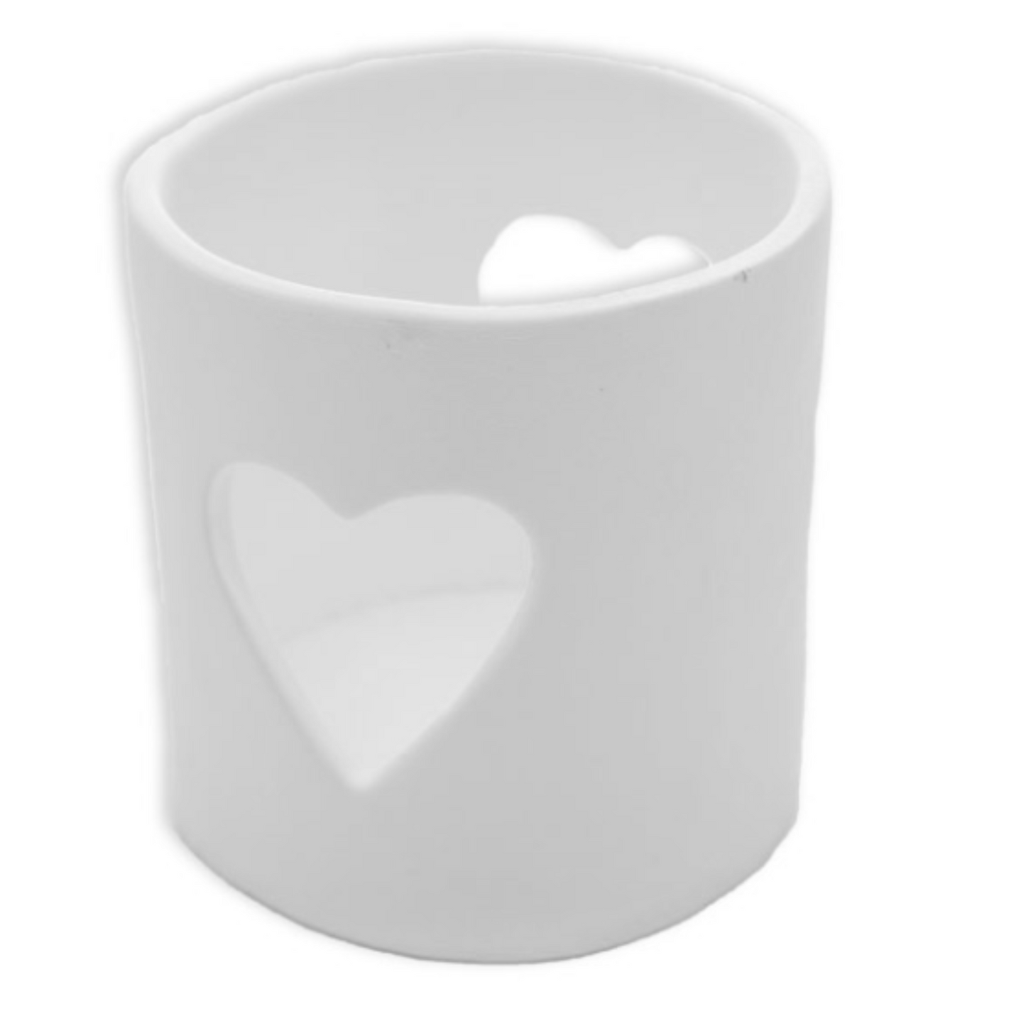 Heart tea light candle holder