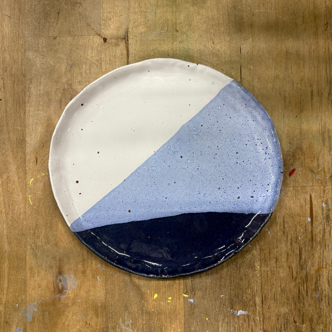 Side Plate, Glazed in Ciel et Mer
