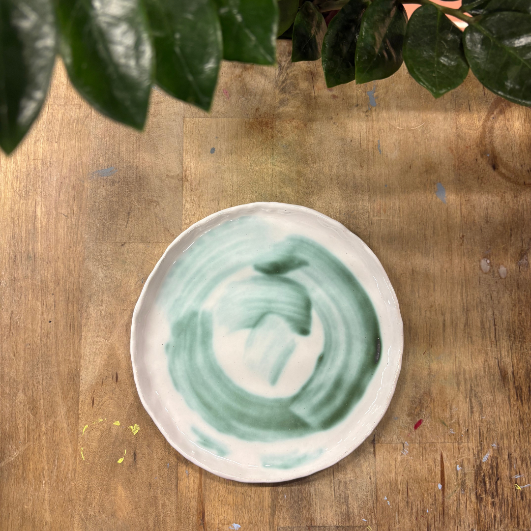 Side Plate, Ocean Glaze