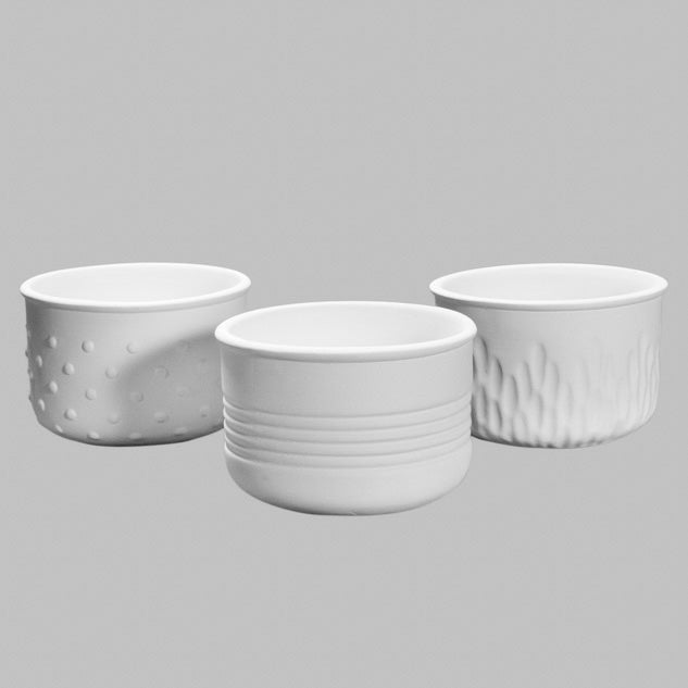 Textured plant pots