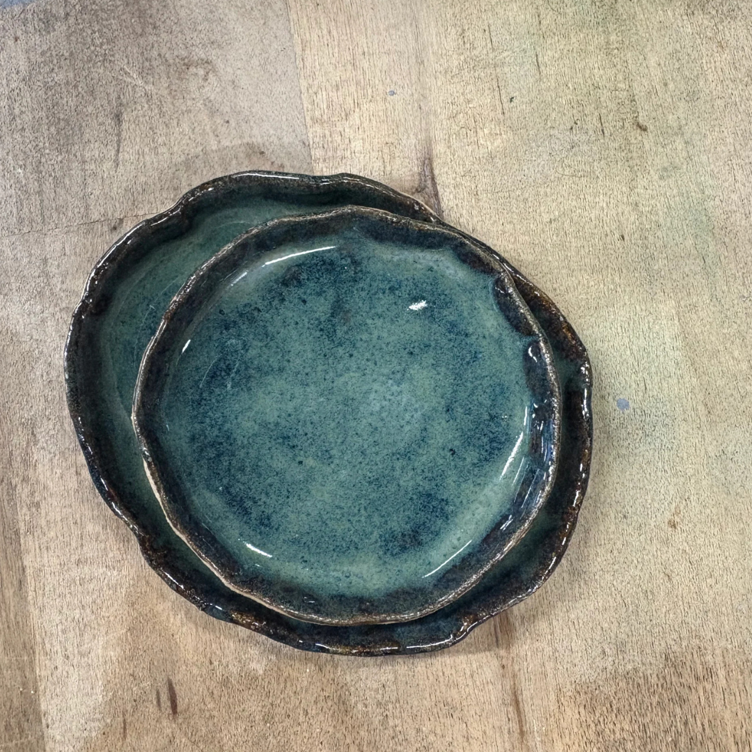 Trinket Dish, Atlantis Glaze