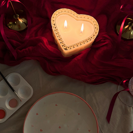 Valentine's Pottery Painting by Candlelight Evening