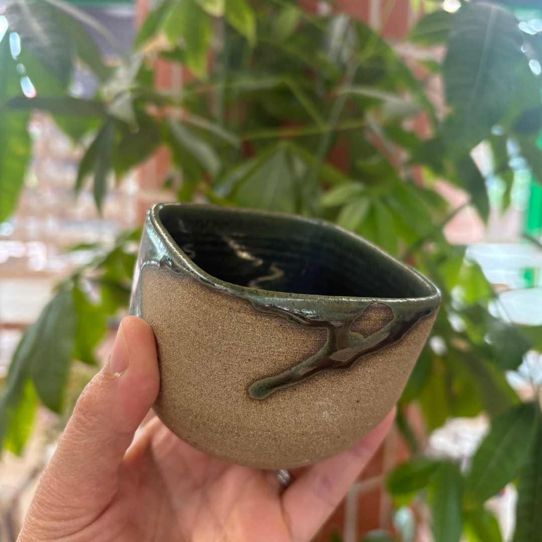 Square Cup/Bowl, Green