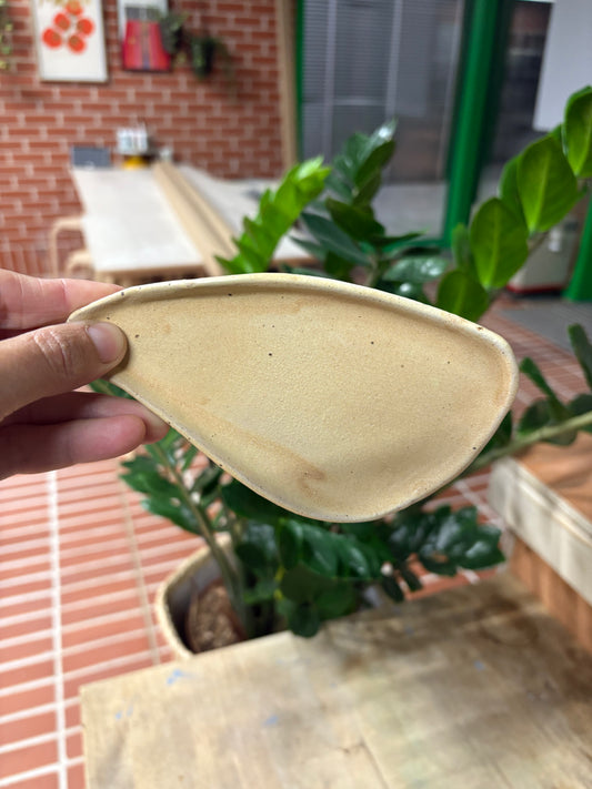 Irregular trinket dish, matte glaze