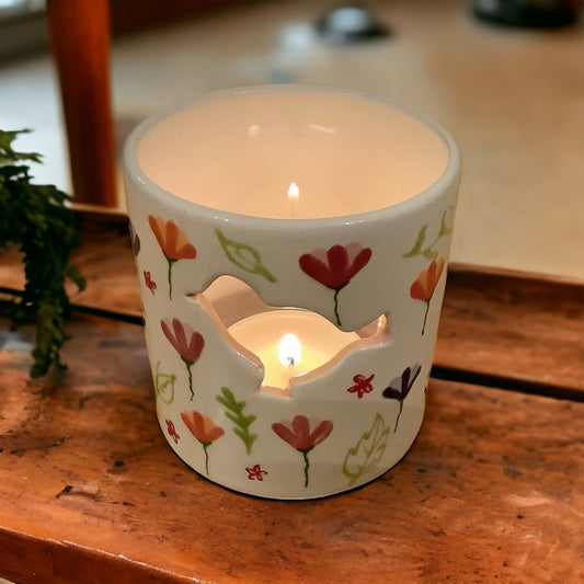 Bird tealight candle holder