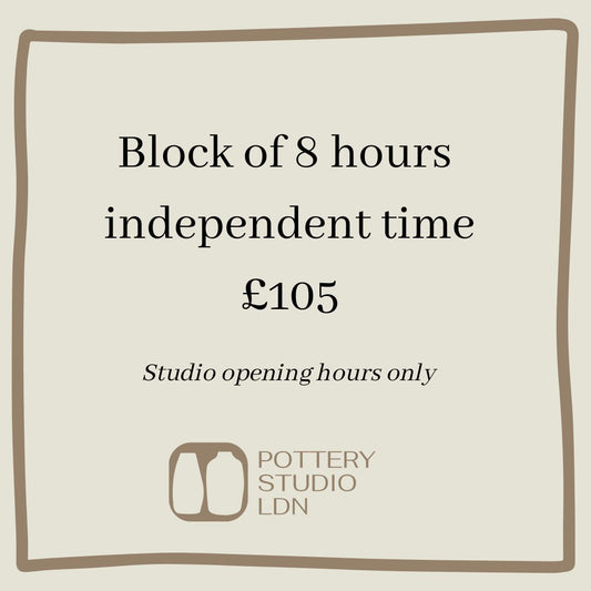 Book Independent Studio Time - Block of 8 hours (Studio Opening Hours Only)