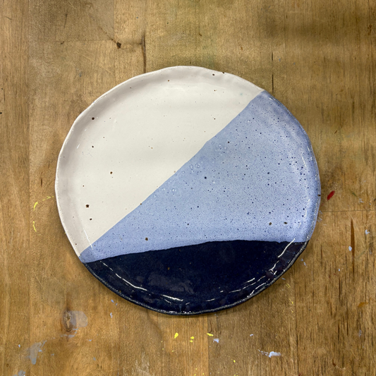 Side Plate, Glazed in Ciel et Mer