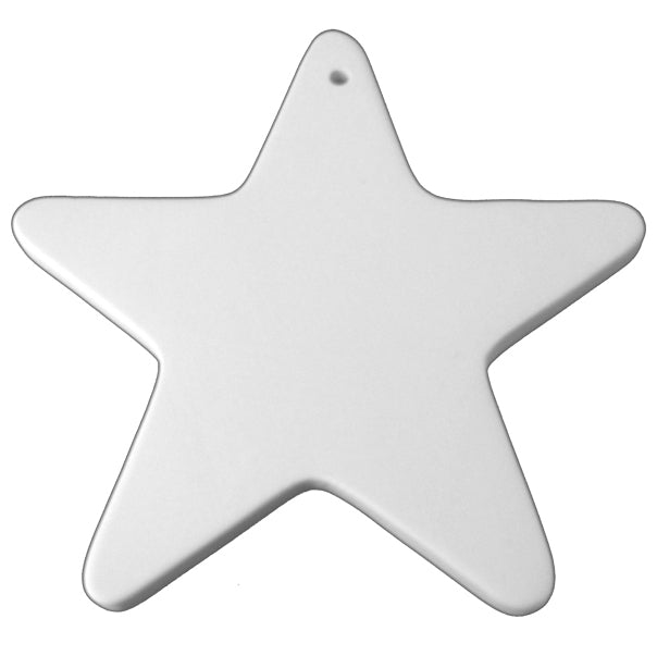 Flat star ornament
