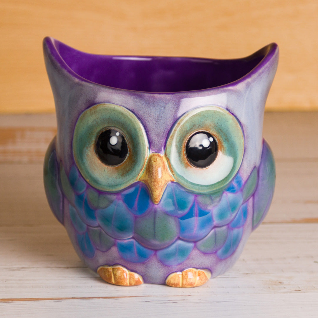 Owl Planter/Pot, 14cm Tall