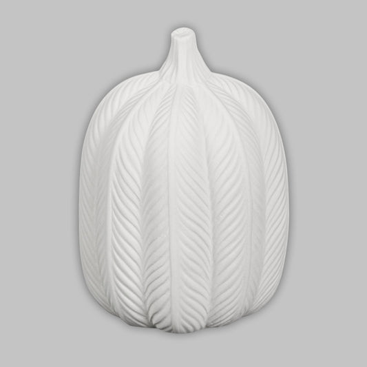 Tall Knit Textured Pumpkin, 15cm