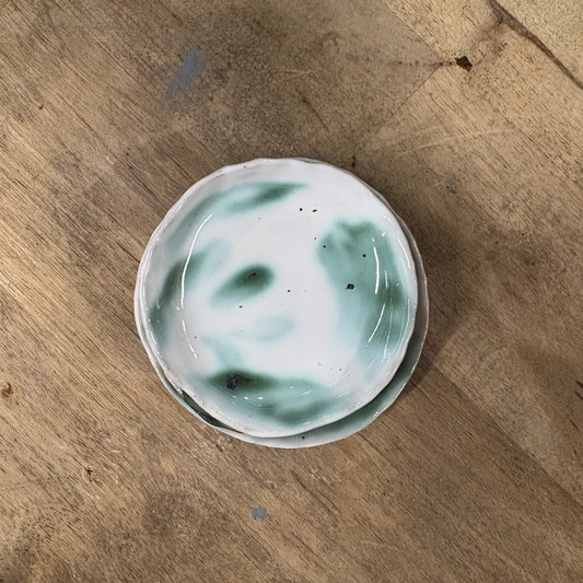 Trinket Dish, Ocean Glaze